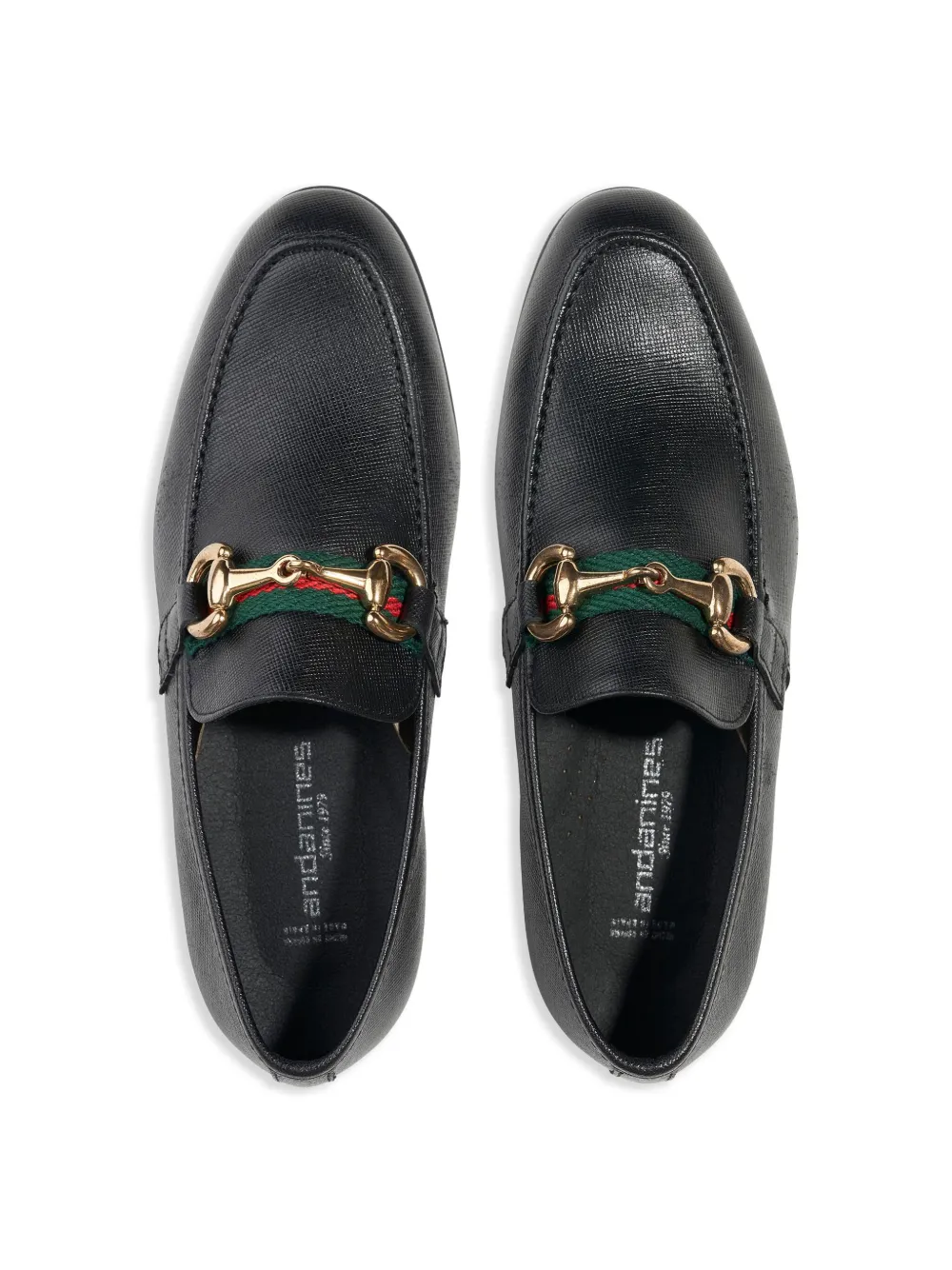 ANDANINES Leren mocassins Zwart