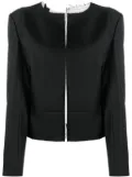 Comme Des Garçons asymmetric-design open-front jacket - Black