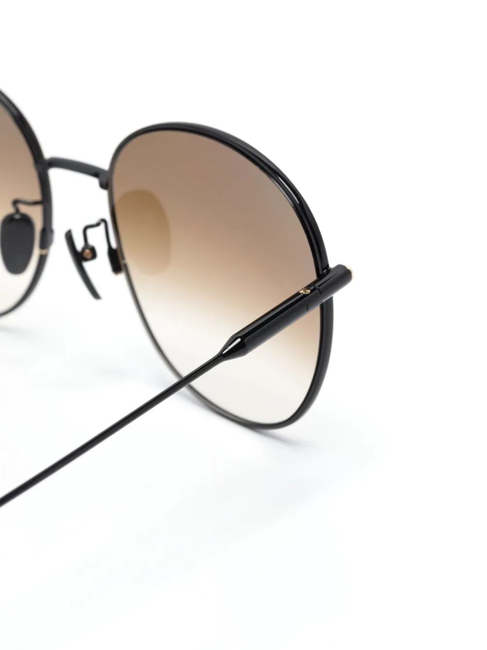 Gucci Eyewear Zonnebril met rond montuur Zwart