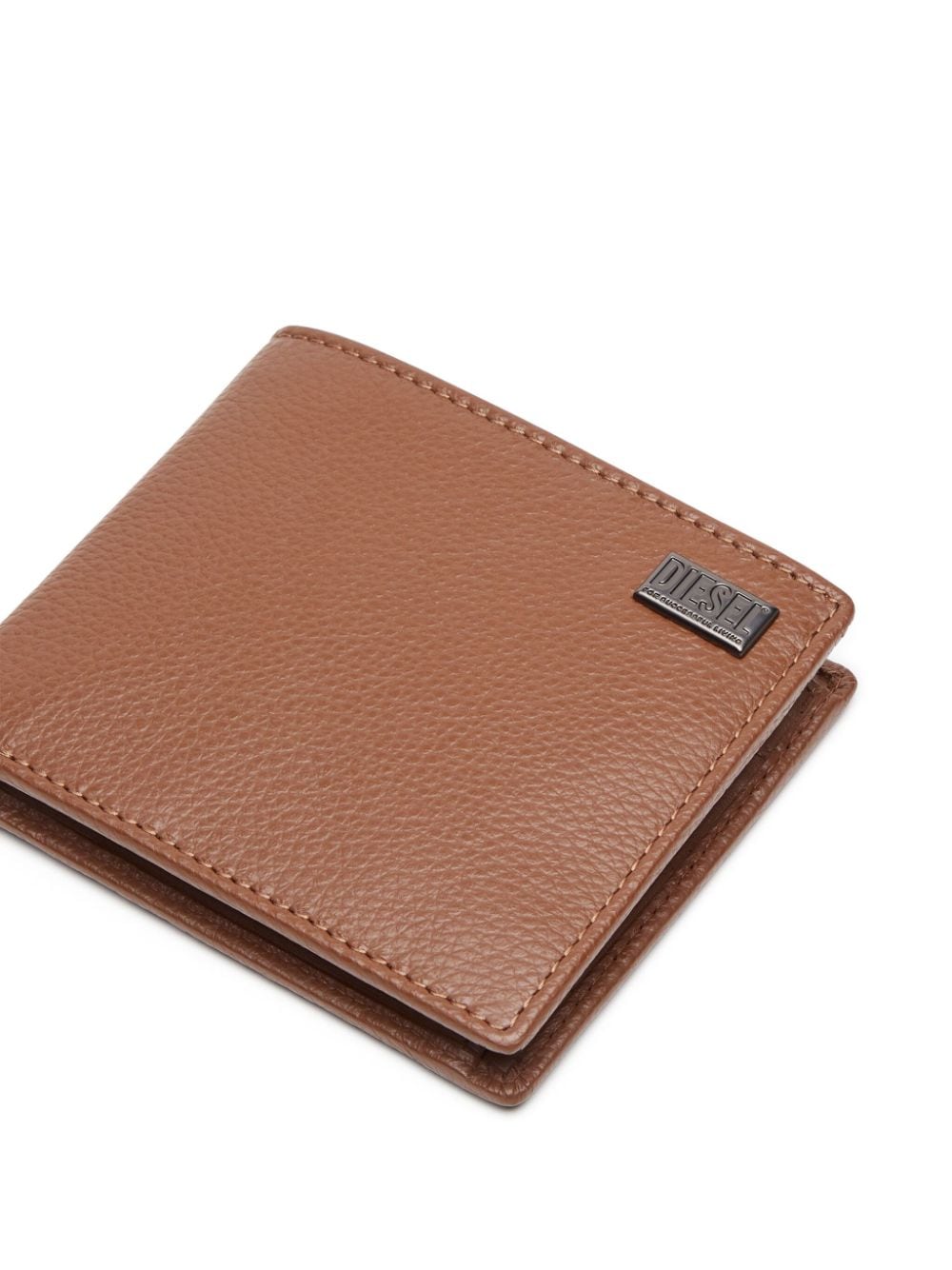 Shop Diesel Medal-d Leather Wallet In Brown