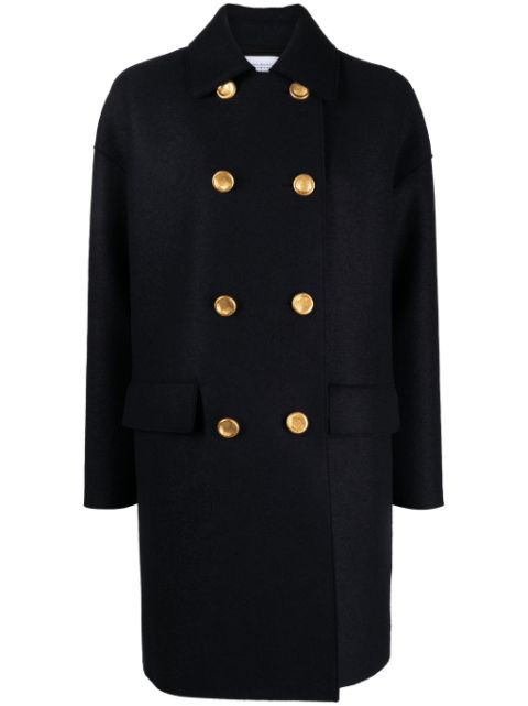 Harris Wharf London Mac double-breasted virgin wool coat