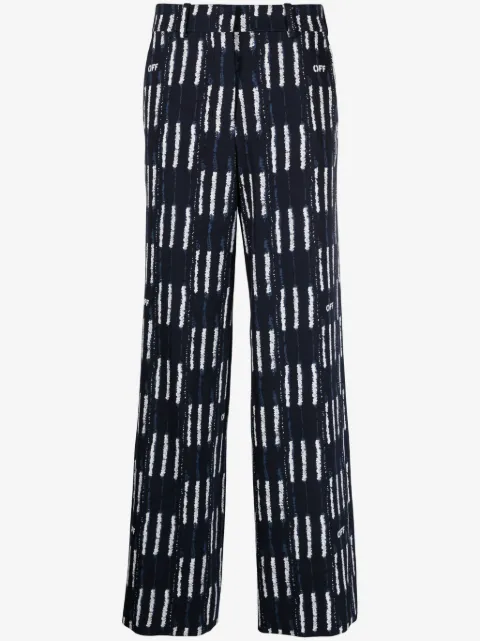 Off-White Weite Hose mit grafischem Print