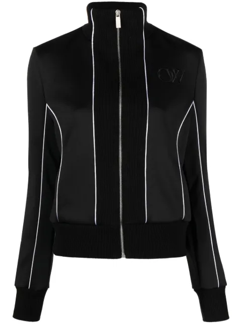 Off-White contrast-trim stretch-cotton track jacket