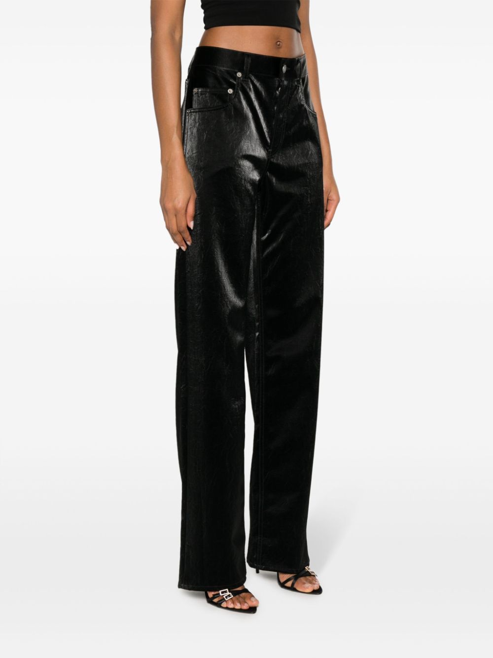 Saint Laurent High waist jeans Zwart