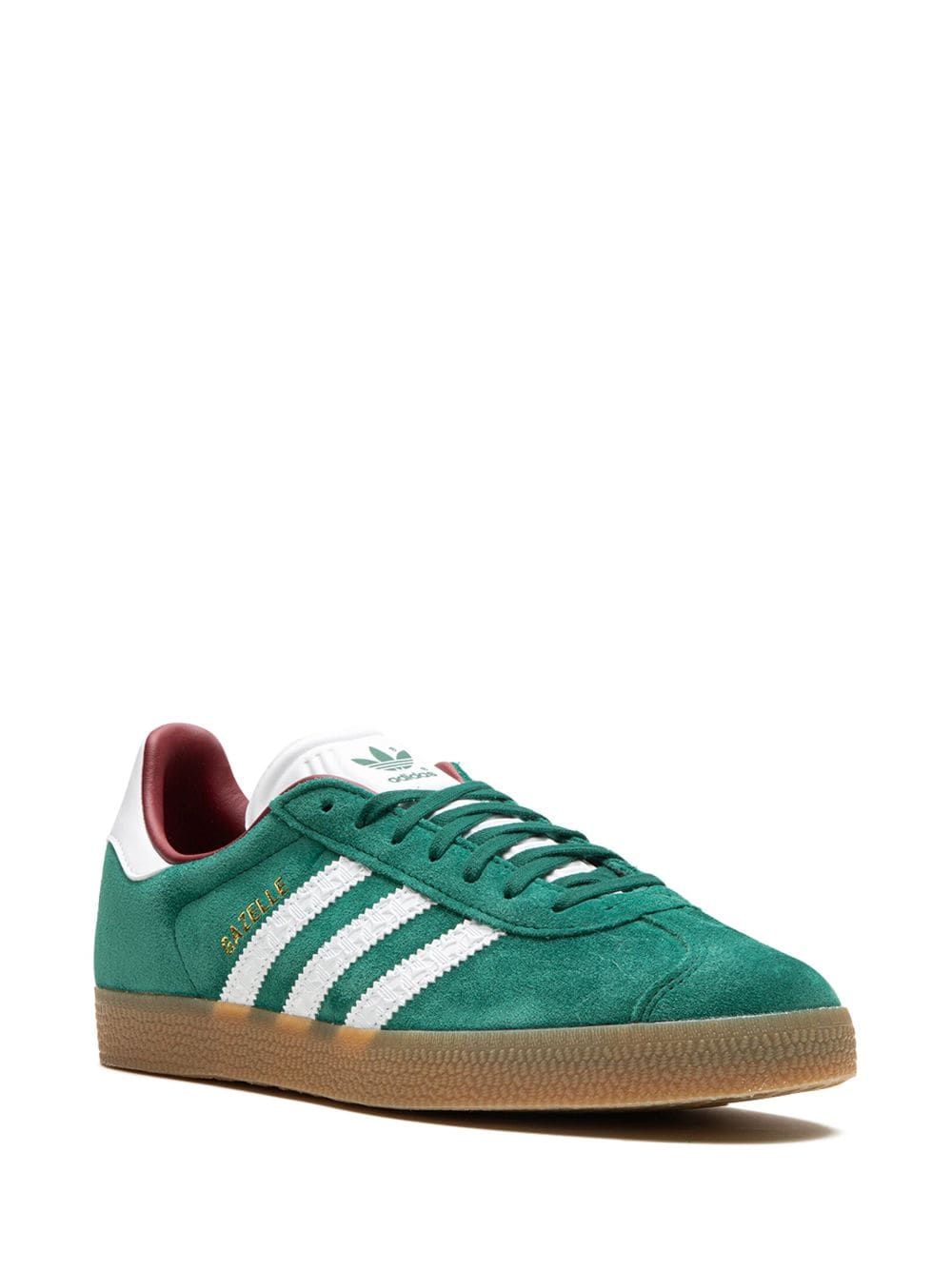 Shop Adidas Originals Gazelle "core Green" Sneakers