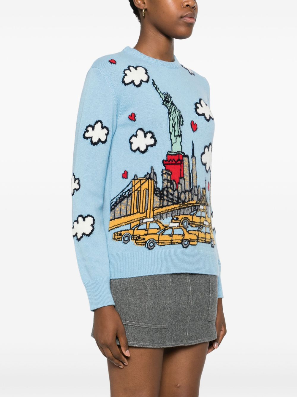 MC2 Saint Barth New York Postcard crew-neck jumper Women