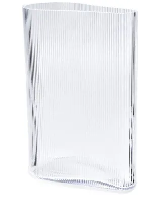 Nude Mist Wide Crystal Vase | White | FARFETCH UK