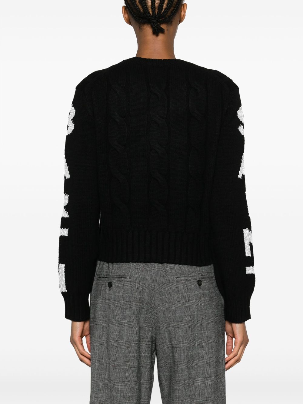 MC2 Saint Barth lurex-detail cable-knit jumper Women