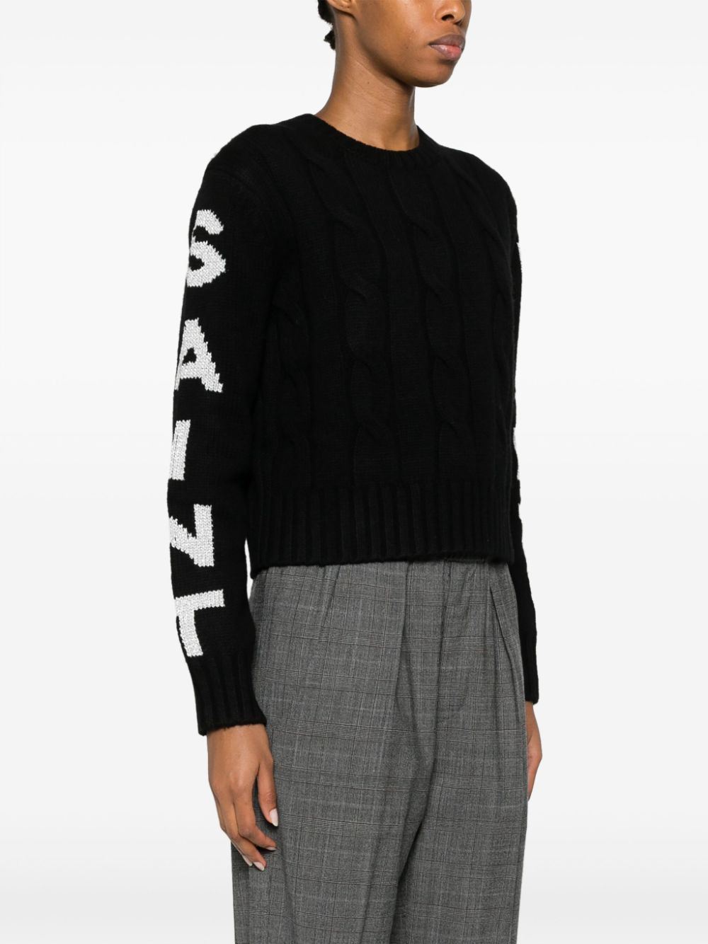 MC2 Saint Barth lurex-detail cable-knit jumper Women