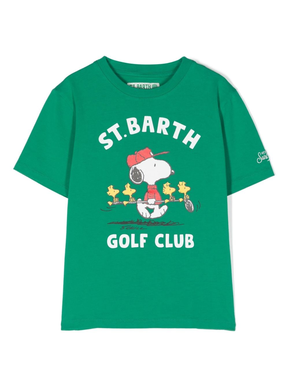 MC2 Saint Barth Kids T-shirt met print Groen