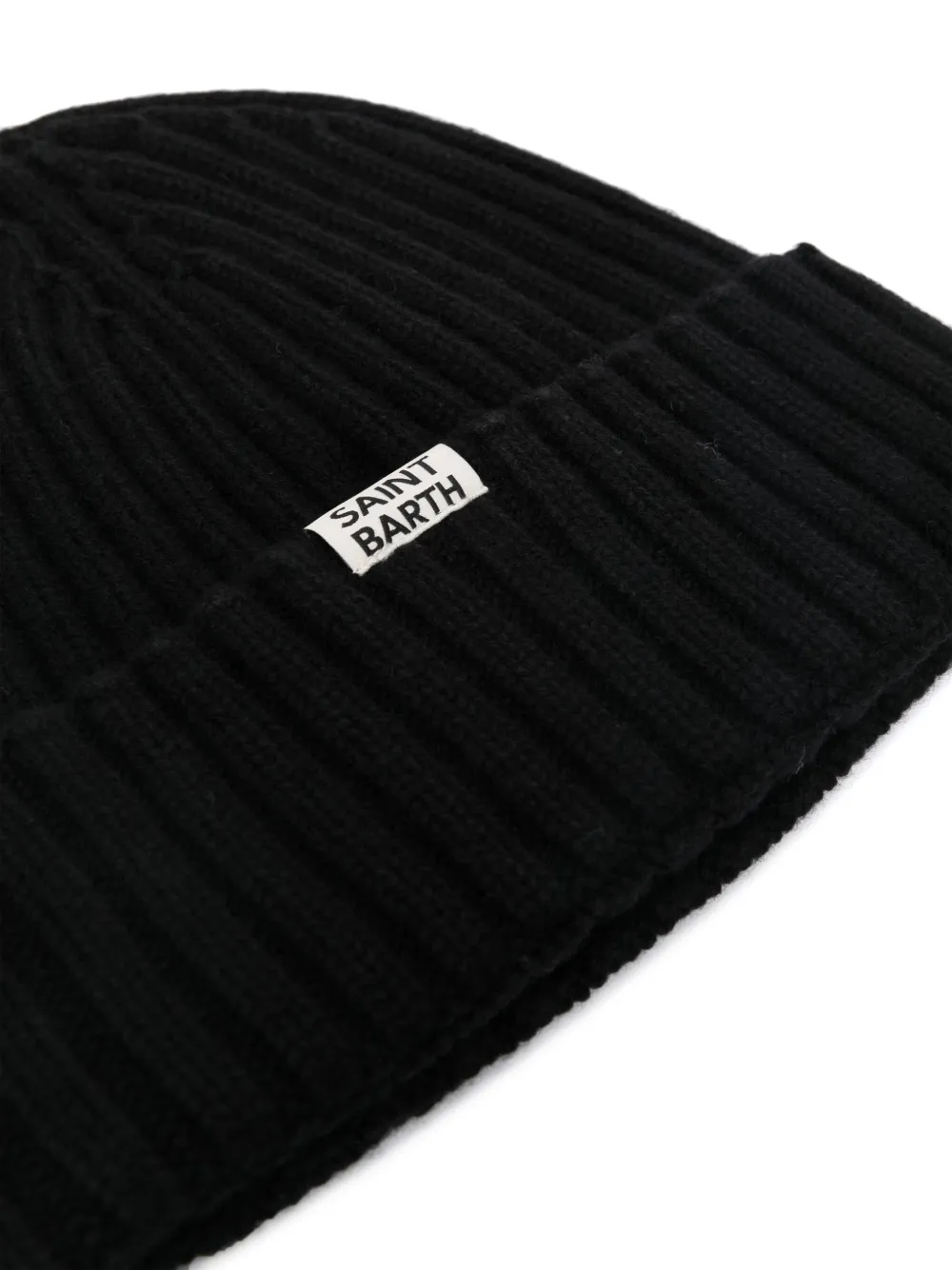 MC2 Saint Barth Kids Après Ski ribbed-knit beanie - Zwart