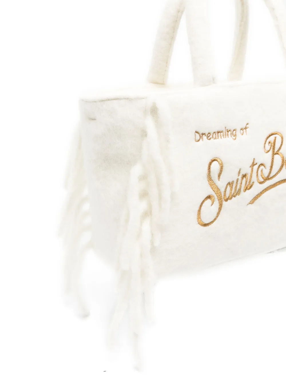 MC2 Saint Barth Kids Colette blanket handbag - Wit