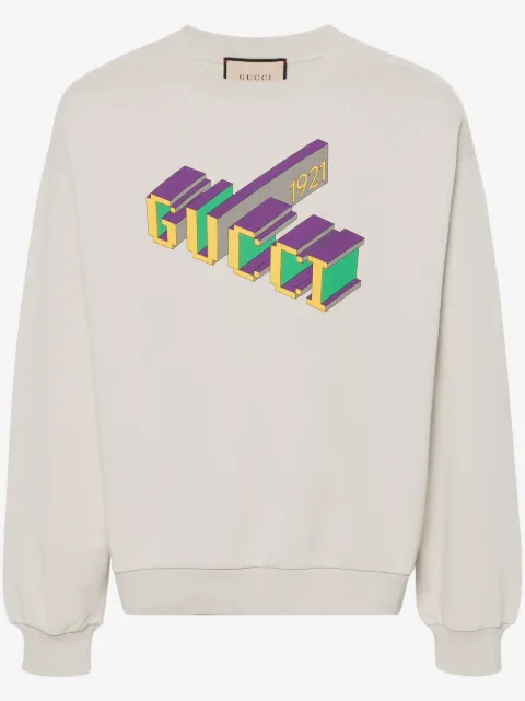 Gucci logo-print cotton sweatshirt