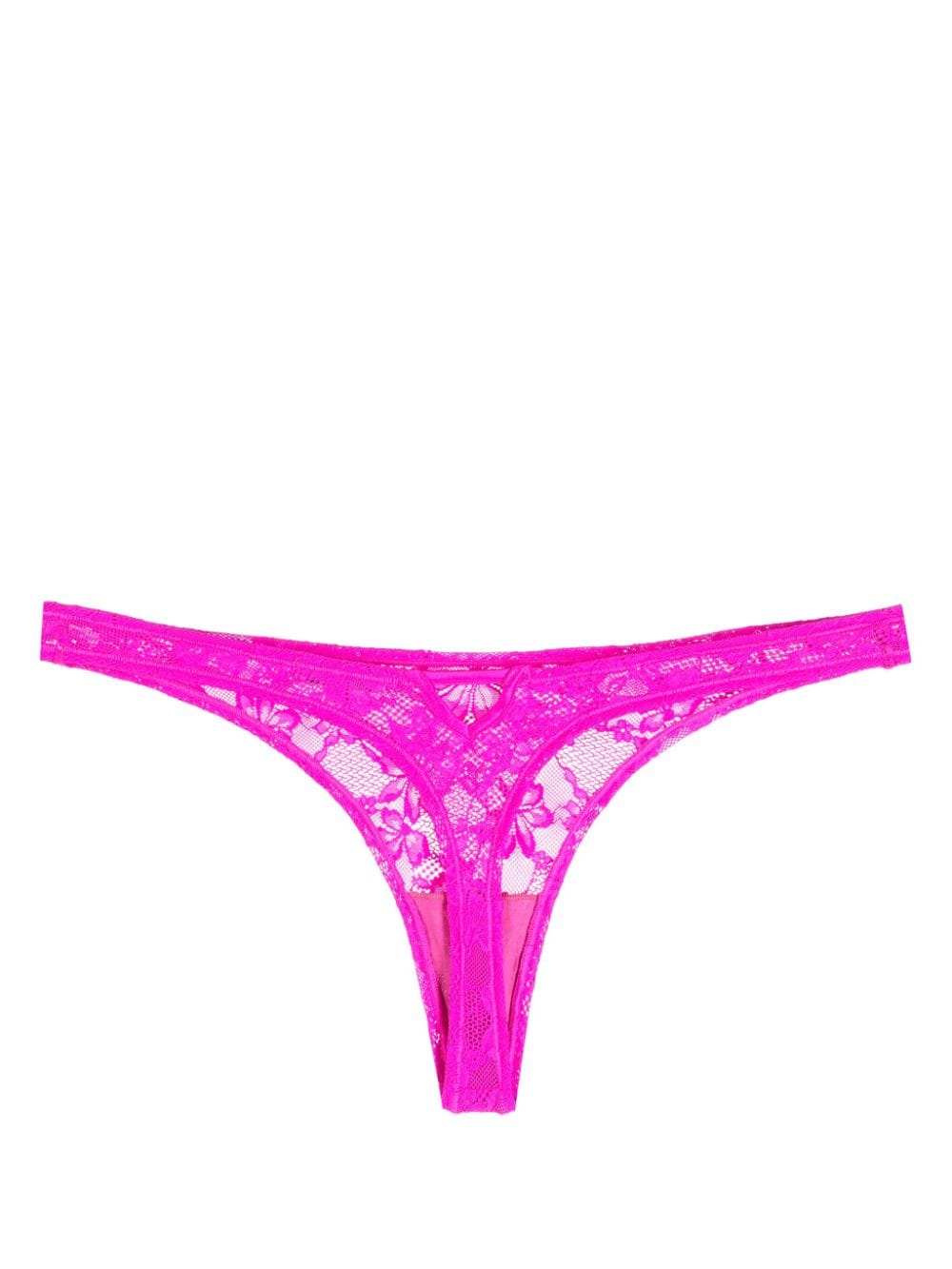 Fleur Du Mal Slip met bloemenkant Roze