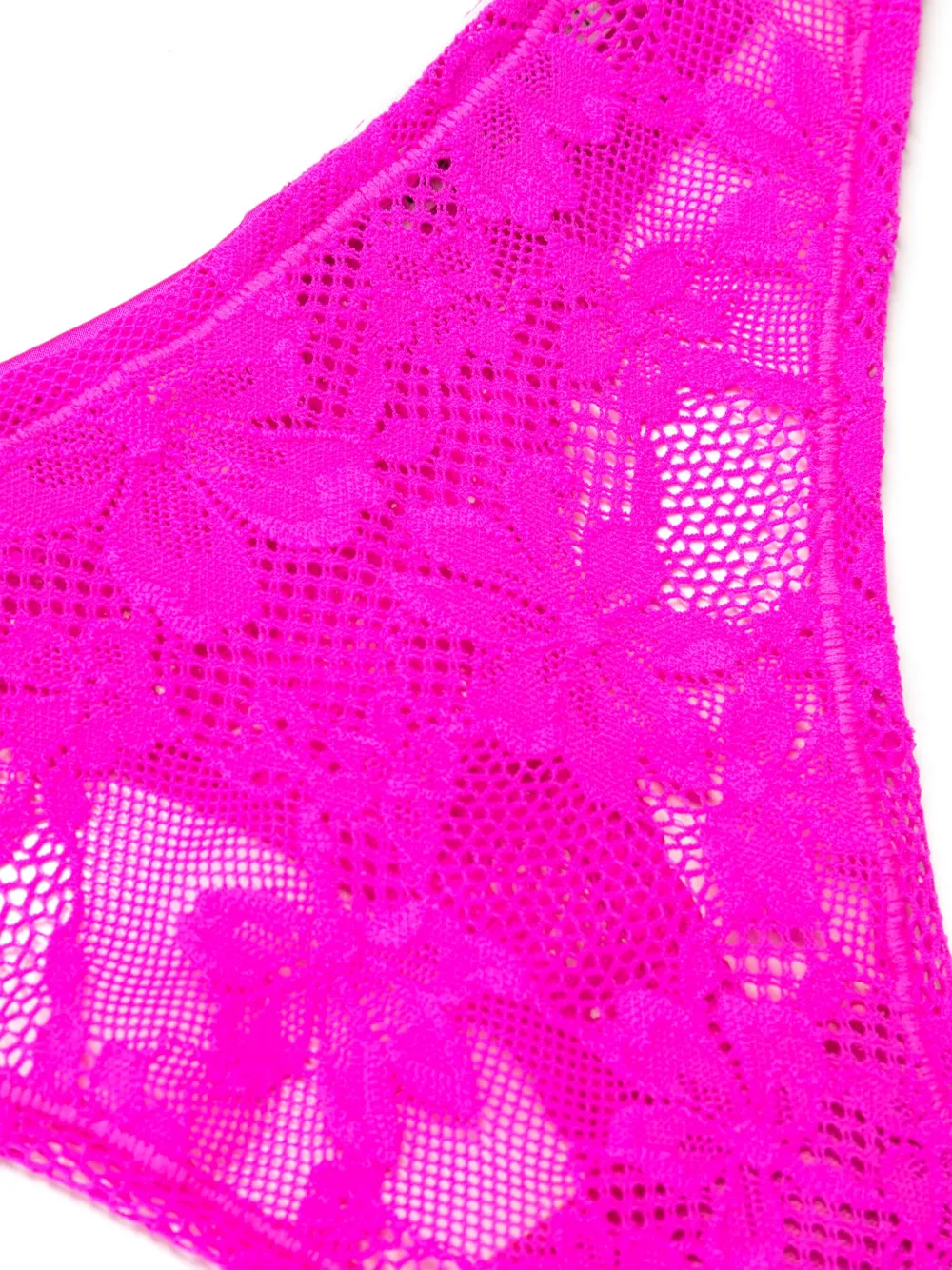 Fleur Du Mal Le Stretch kanten string Roze