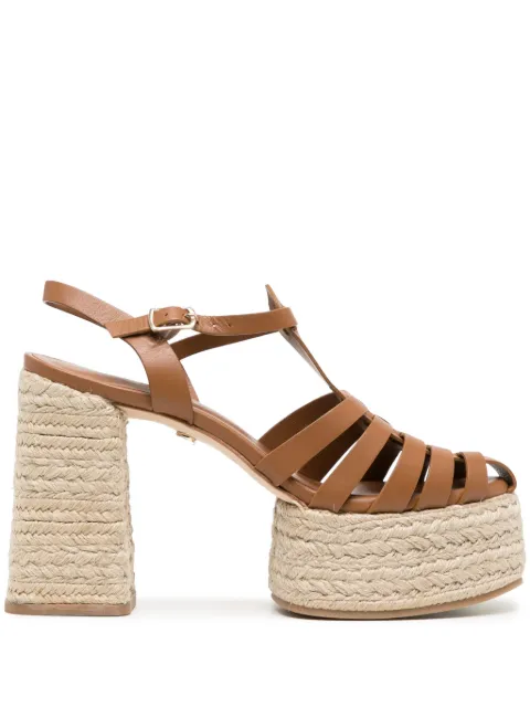 Dee Ocleppo alpargatas Tulum con tacón de 120mm