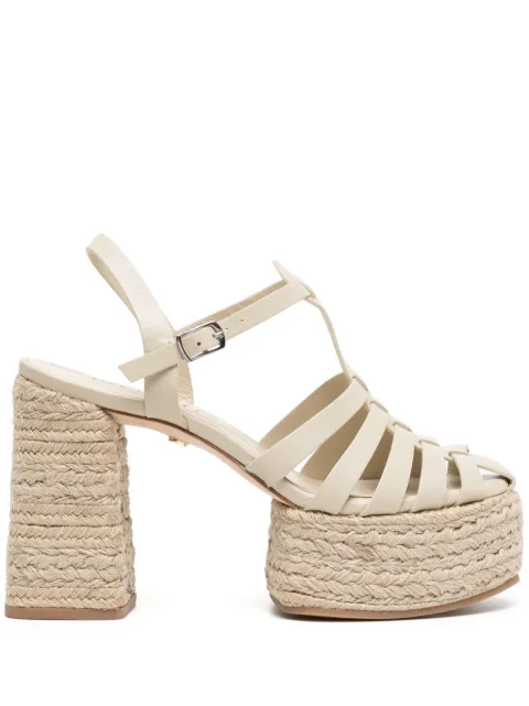 Dee Ocleppo alpargatas Tulum con tacón de 115mm