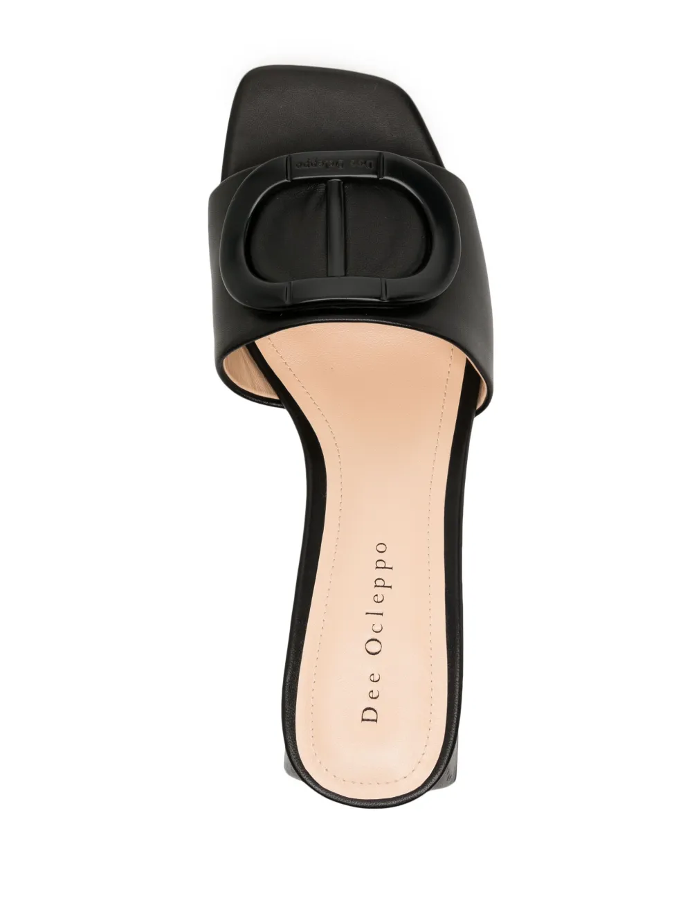 Shop Dee Ocleppo Dizzy 40mm Logo-plaque Sandals In Black