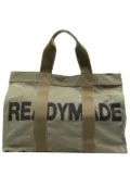 Readymade logo-print cotton-canvas tote abg - Green