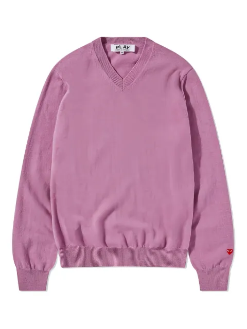 Comme Des Garçons Play V-neck logo-detail sweater
