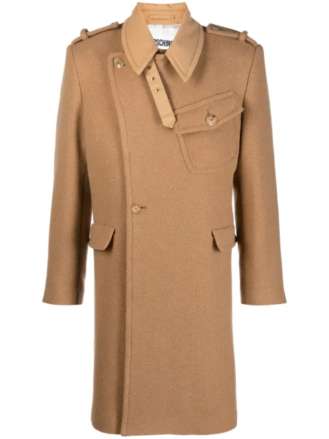 Moschino abrigo con botones y paneles