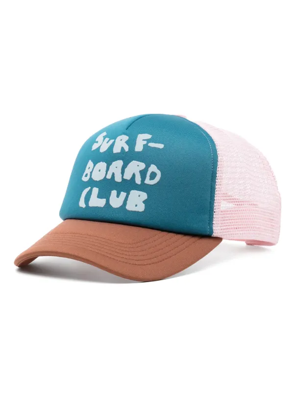 Stockholm Surfboard Club logo-print Panelled Cap | Multicolour | FARFETCH