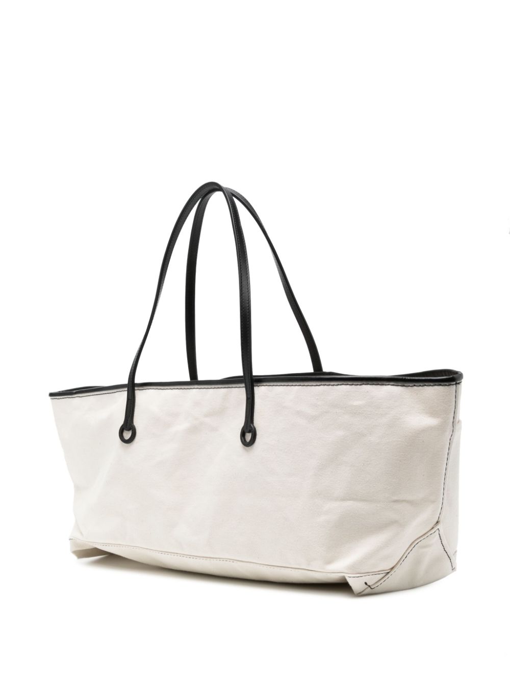 Shop Jw Anderson Anchor Canvas Tote Bag In White