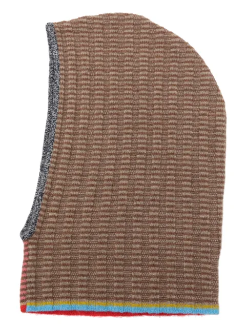 YANYAN KNITS pasamontañas tejido con motivo de rayas