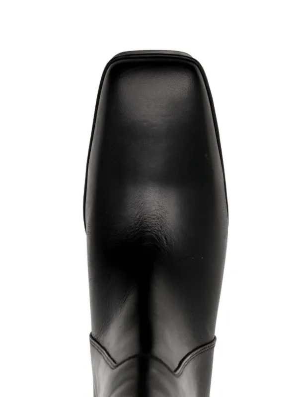 関税送料込み【RICK OWENS】Sliver 110mm レザーブーツ Rick Owens Sliver 110mm レザーブーツ | ブラック | FARFETCH JP