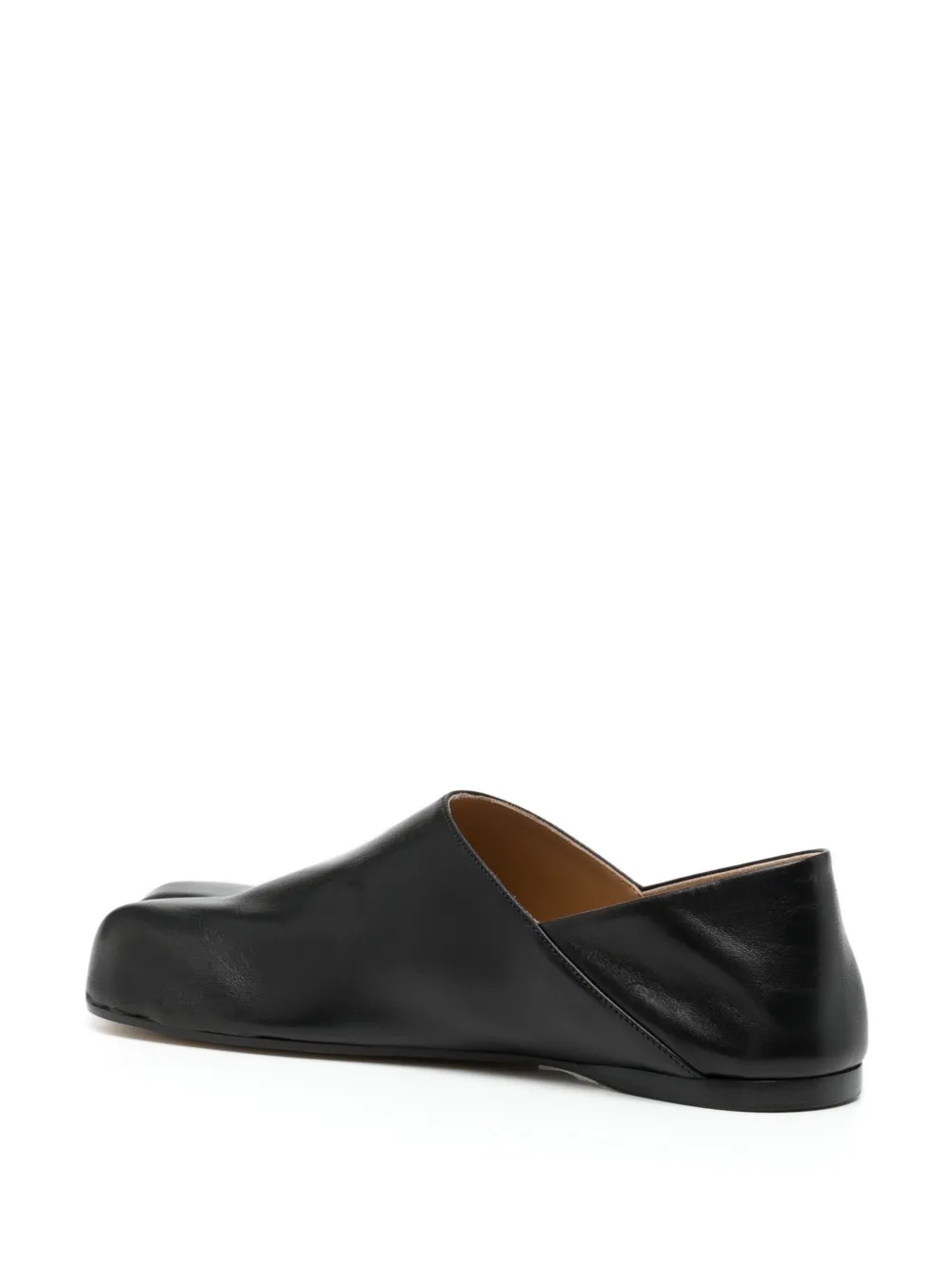 Shop Jw Anderson Paw Leather Loafers In Black