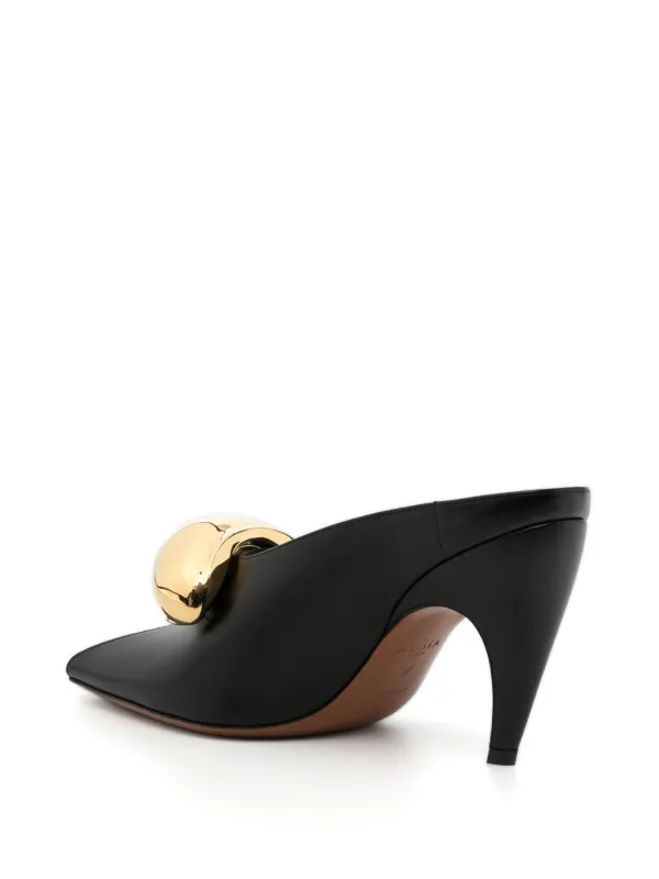 【関税&送料込】Alaia Mule ALAIA】関税・送料込☆ 90 PVC leather mules ALAÏA Leather