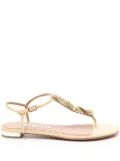 Aquazzura Gin Tonic crystal-embellished sandals - Yellow