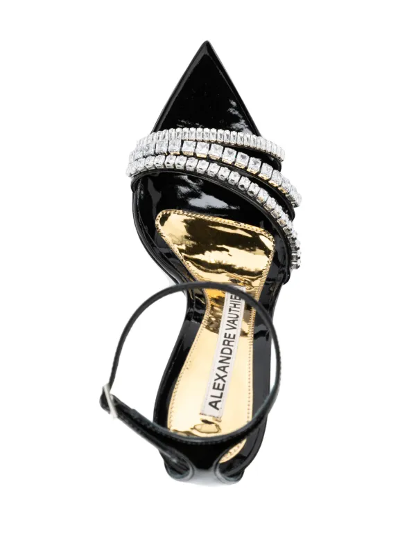 Alexandre Vauthier crystal-embellished 85mm Leather Sandals