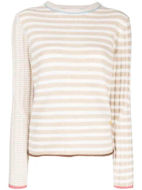 YANYAN KNITS long-sleeve striped jumper