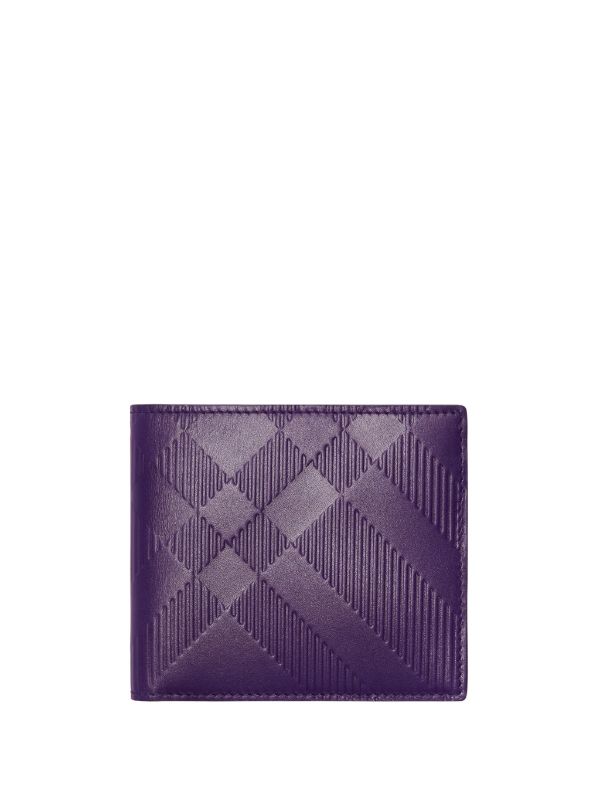 Burberry Fold Over Leather Wallet