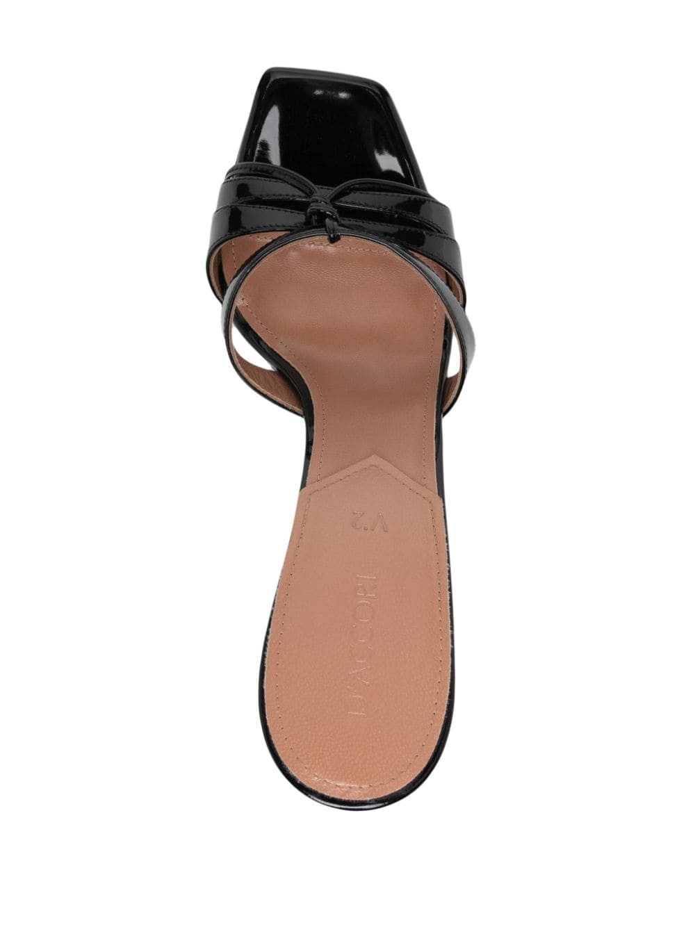 Shop D’accori 150mm Leather Platform Sandals In Black