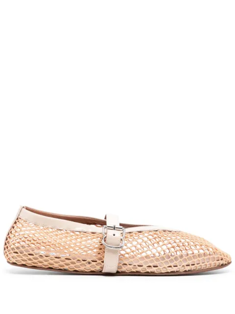 Alaïa fishnet ballerina shoes