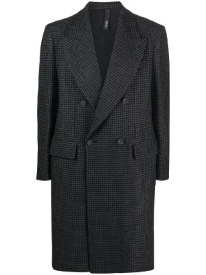 Balenciaga チェック トレンチコート | グレー | FARFETCH JP