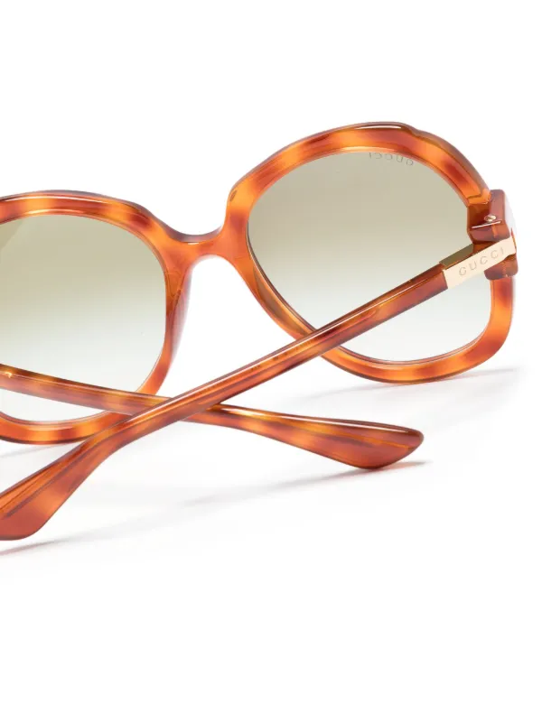 Gucci Eyewear logo-engraved oversize-frame Sunglasses  display picture 1