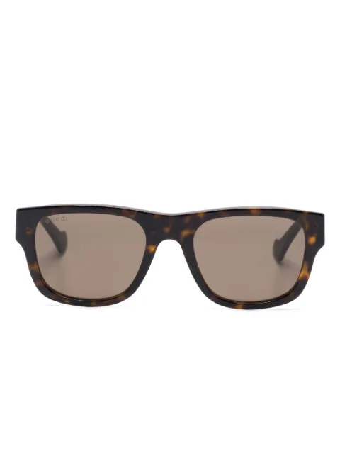 Gucci Eyewear tortoiseshell-effect square-frame sunglasses