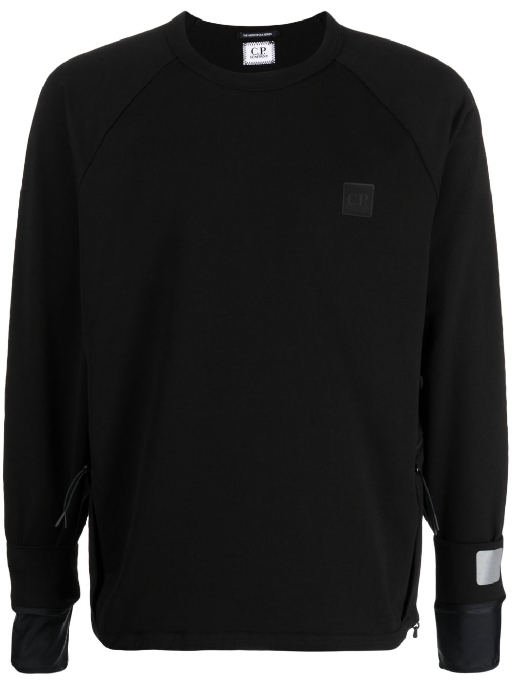 Shop C.p. Company Metropolis Series Crew-neck Sweatshirt In Black