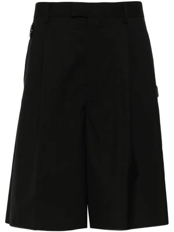 Undercover mid-rise wide-leg Shorts | Black | FARFETCH