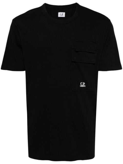 logo-embroidered cotton T-shirt