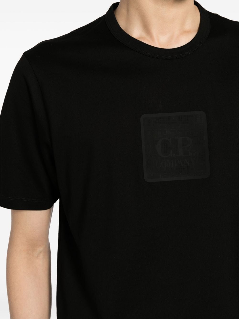 C.P. Company T-shirt met logopatch Zwart