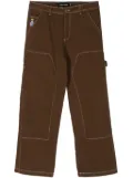 KidSuper Messy Stitched work-style trousers - Brown