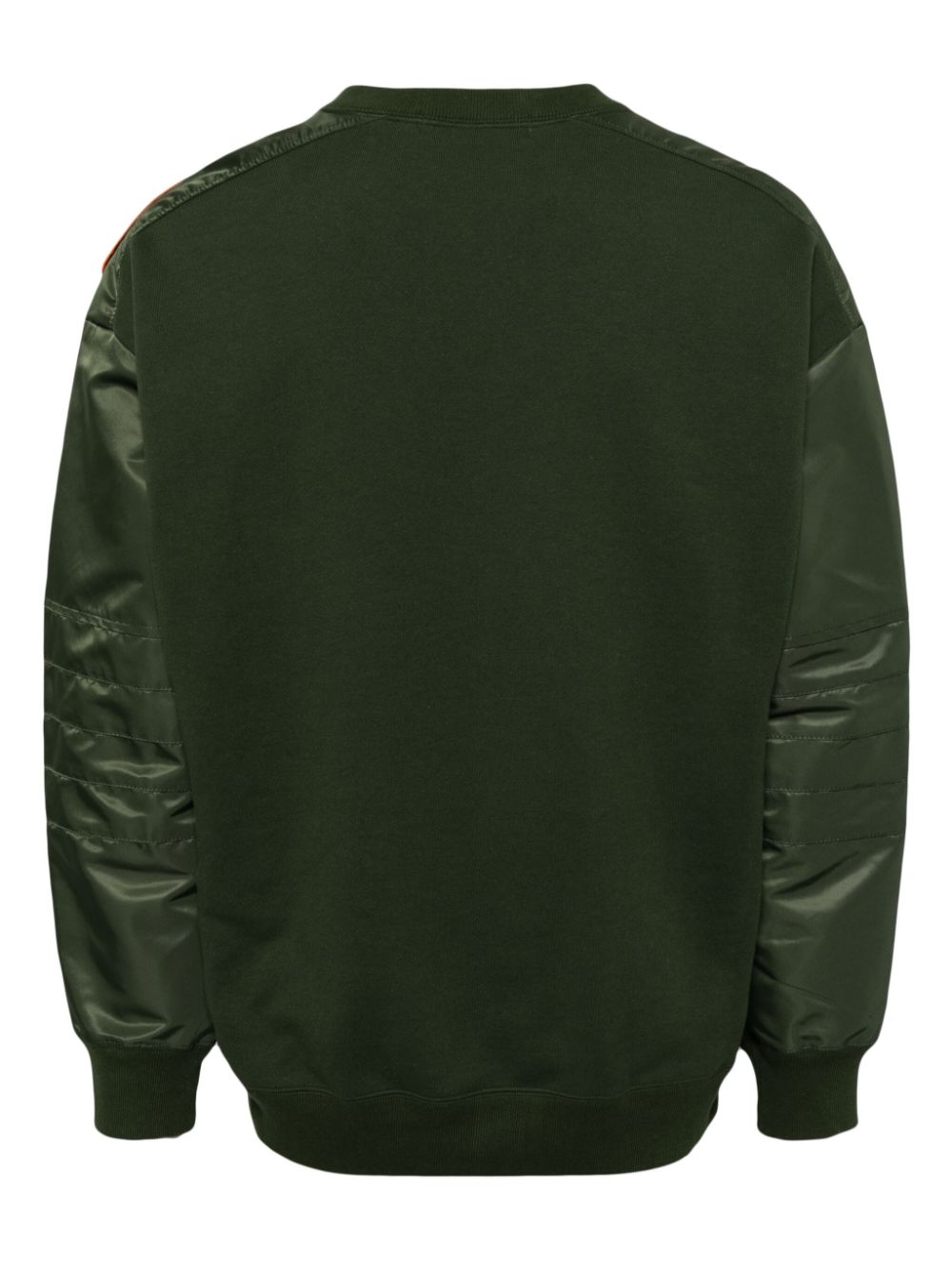 Toga panelled cotton sweatshirt - Groen