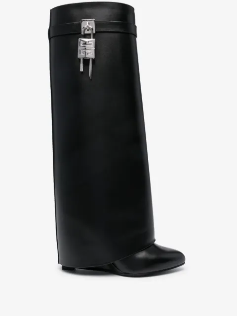 Givenchy Shark Lock 100mm leather boots