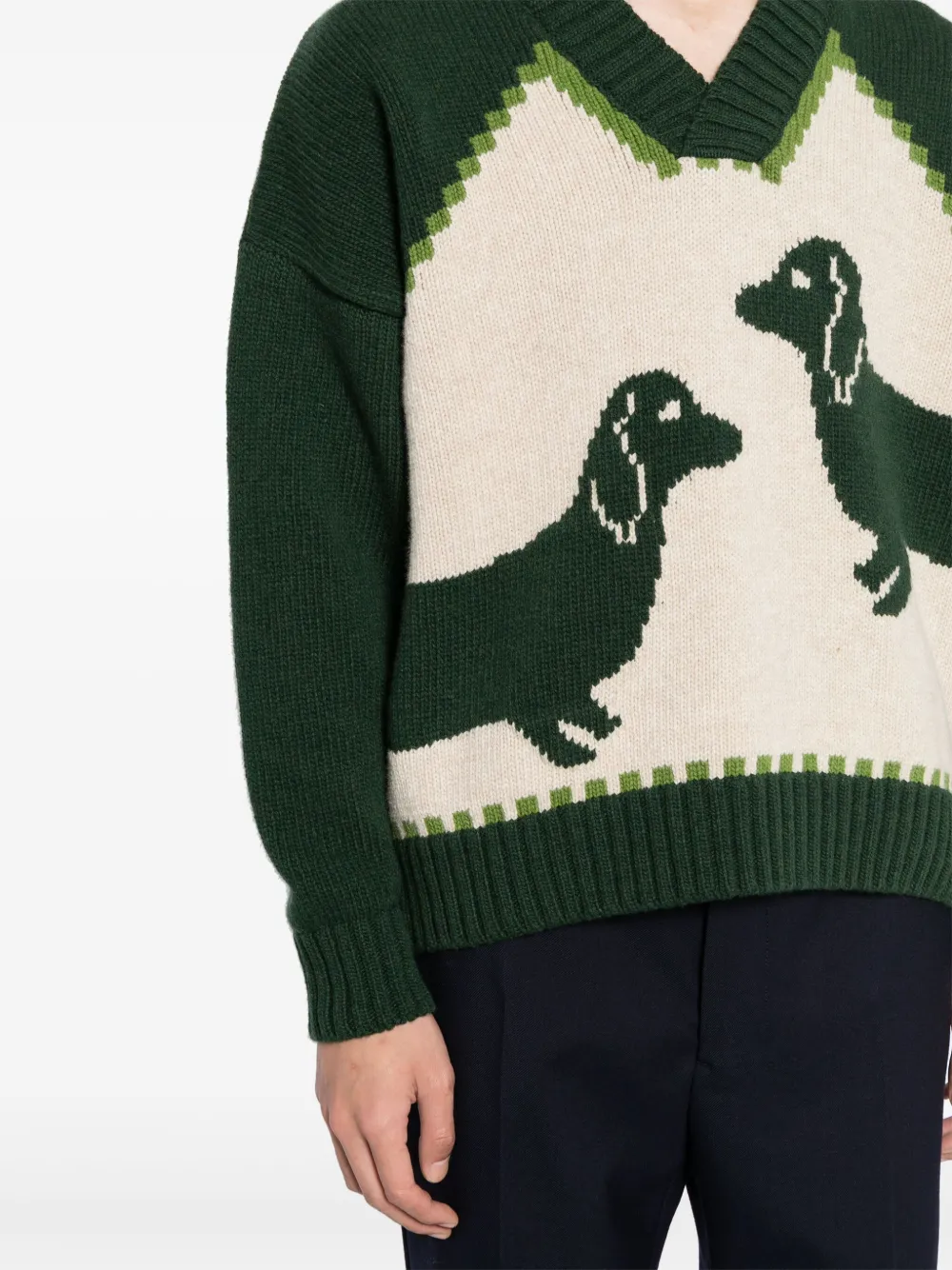 Shop S.s.daley Harold Wool Jumper In Grün