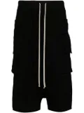 Rick Owens DRKSHDW jersey cargo shorts - Black