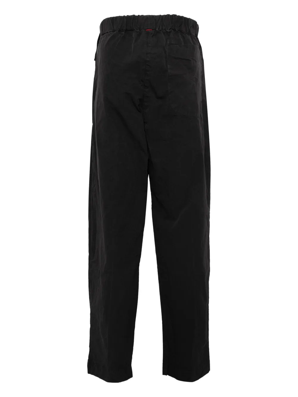 Shop Casey Casey Elasticated-waistband Cotton Joggers In Black